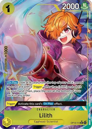 Lilith (Alternate Art) (OP13-113) - Carrying On His Will