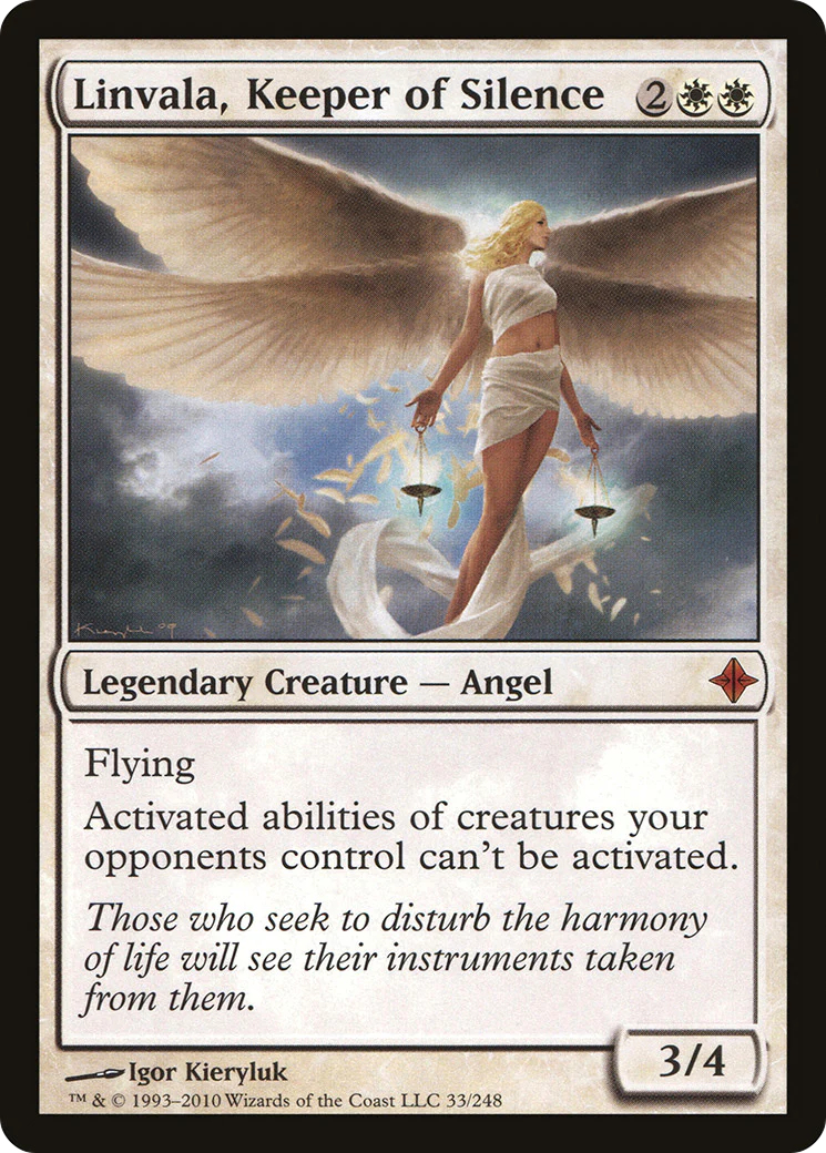 FOIL Linvala, Keeper of Silence (ROE-033) - Rise of the Eldrazi - Magic The Gathering