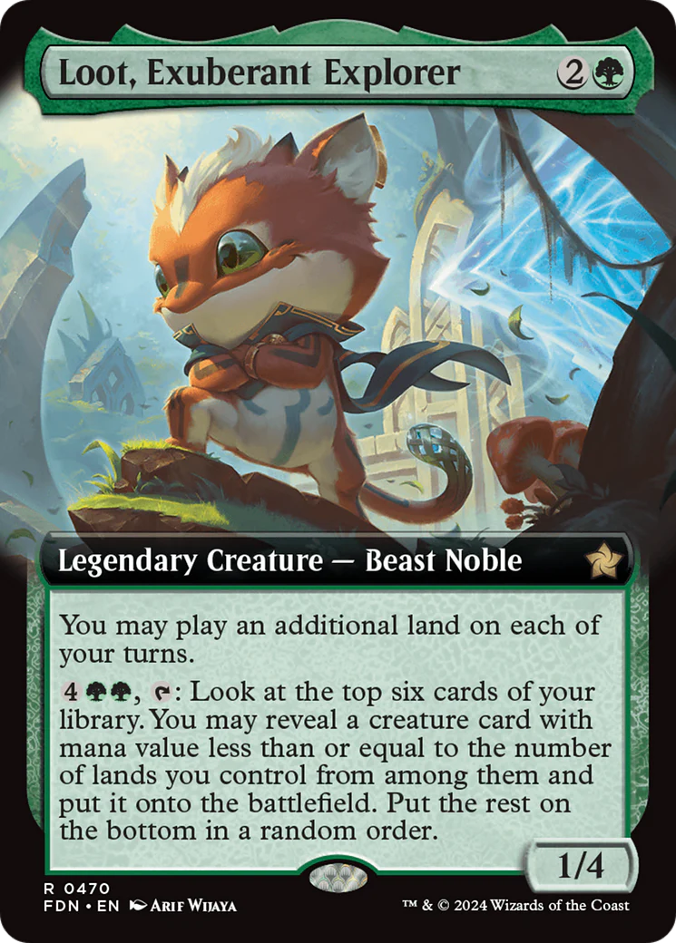Loot, Exuberant Explorer (FDN-470) - Foundations - Magic The Gathering