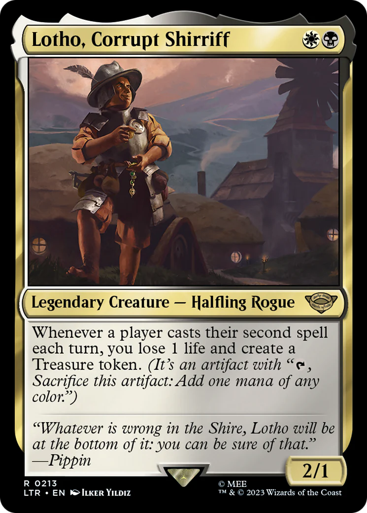 Lotho, Corrupt Shirriff (LTR-213) - The Lord of the Rings: Tales of Middle-earth - Magic The Gathering