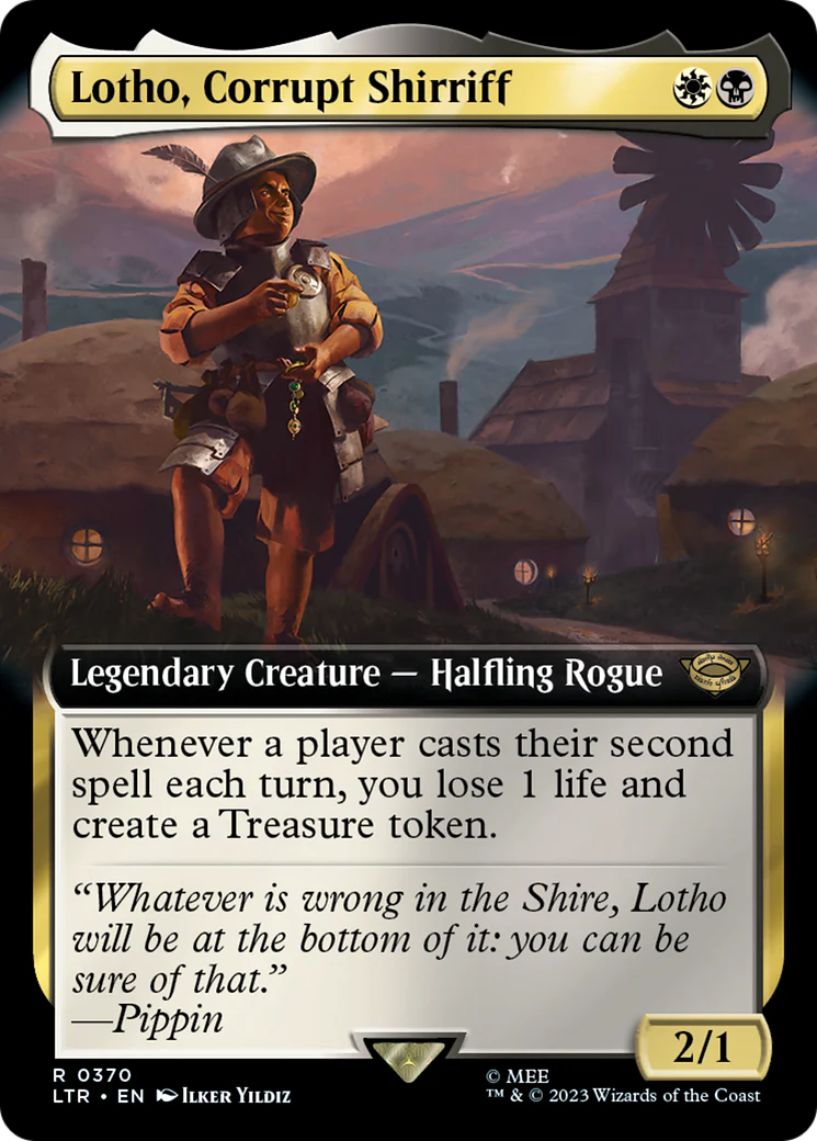 Lotho, Corrupt Shirriff (Extended Art) (LTR-370) - The Lord of the Rings: Tales of Middle-earth - Magic The Gathering