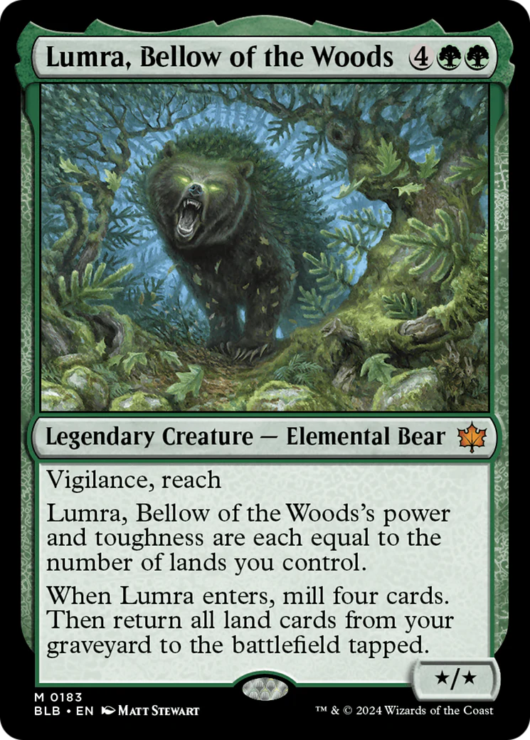 FOIL Lumra, Bellow of the Woods (BLB-183) - Bloomburrow - Magic The Gathering