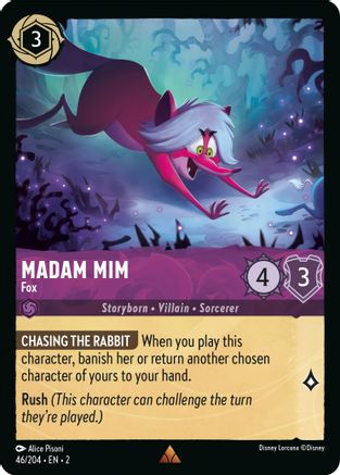 Madam Mim - Fox (46/204) - Rise of the Floodborn Cold Foil - Lorcana