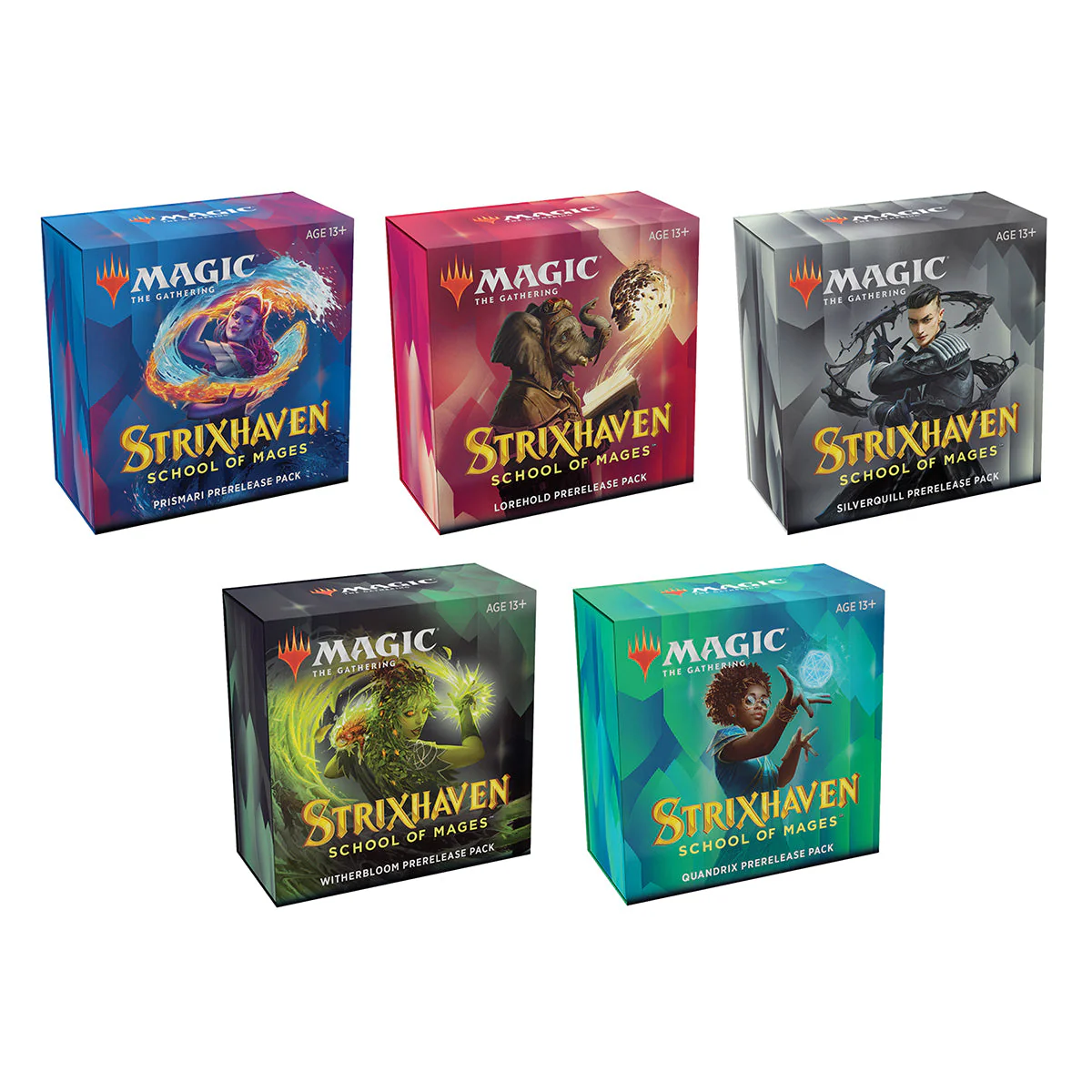 Magic Strixhaven School of Mages Prerelease Packs (Set of 5) MTG