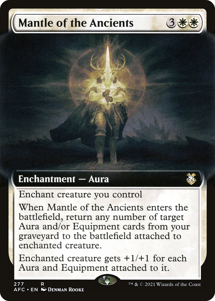 Mantle of the Ancients (Extended Art) (AFC-277) - Forgotten Realms Commander - Magic The Gathering