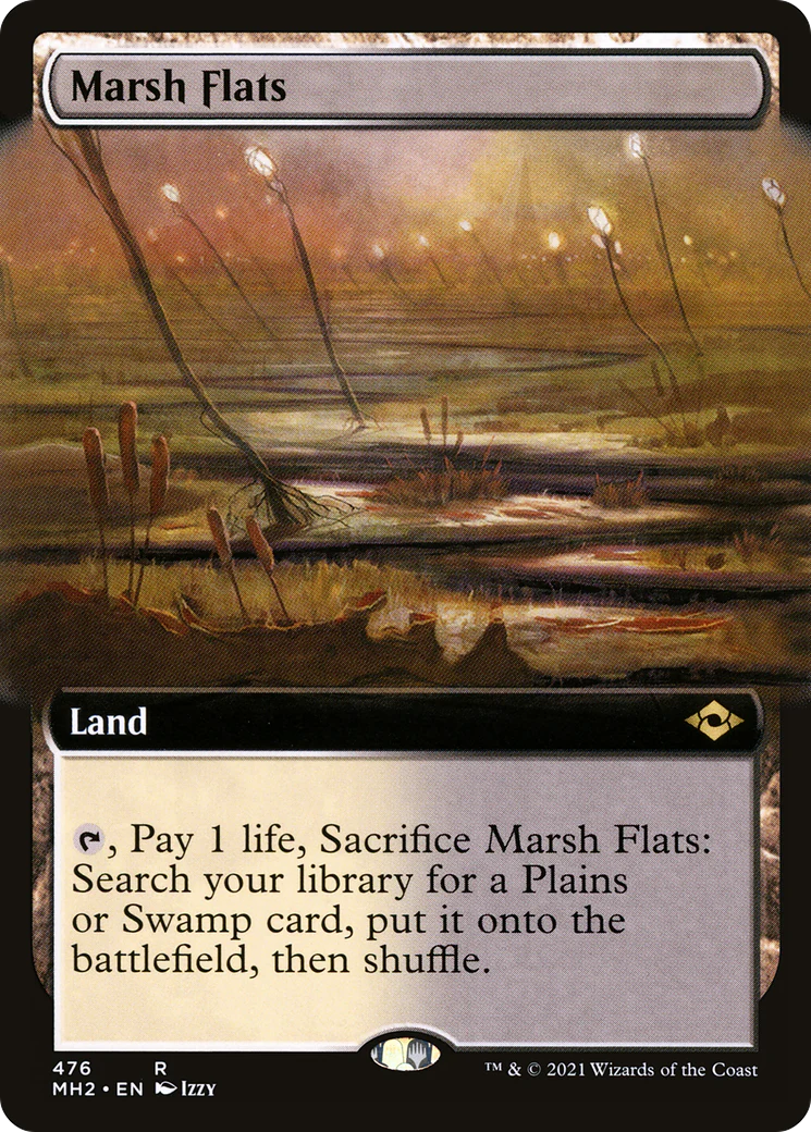 Marsh Flats (Extended Art) (MH2-476) - Modern Horizons 2 - Magic The Gathering