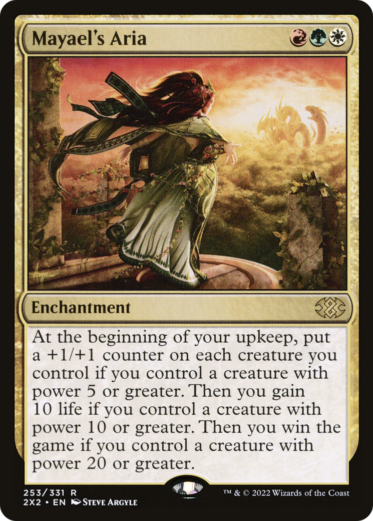 FOIL Mayael's Aria (2X2-253) - Double Masters 2022 - Magic The Gathering