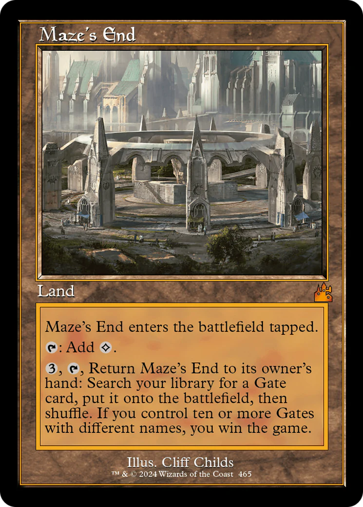 FOIL Maze's End (Retro Frame) (RVR-465) - Ravnica Remastered - Magic The Gathering