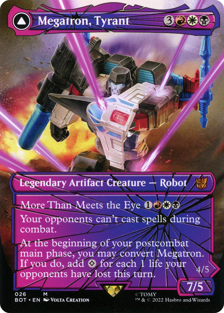 Megatron, Tyrant (Shattered Glass) (BOT-026) - Transformers - Magic The Gathering