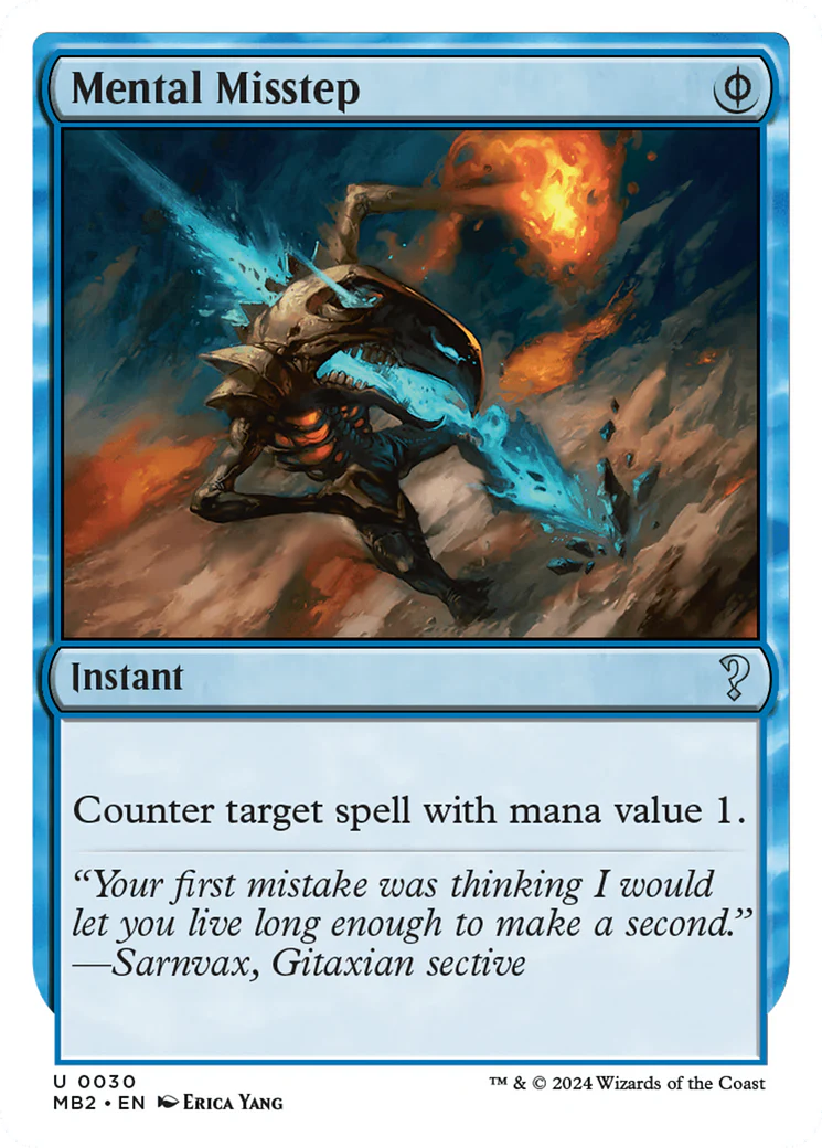 Mental Misstep (MB2-030) - Mystery Booster 2 - Magic The Gathering