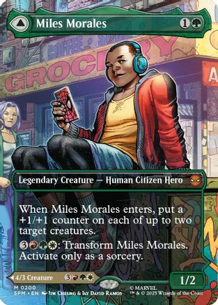 Miles Morales (0200) (Borderless) (SPM-200) - Marvel's Spider-Man - Magic The Gathering