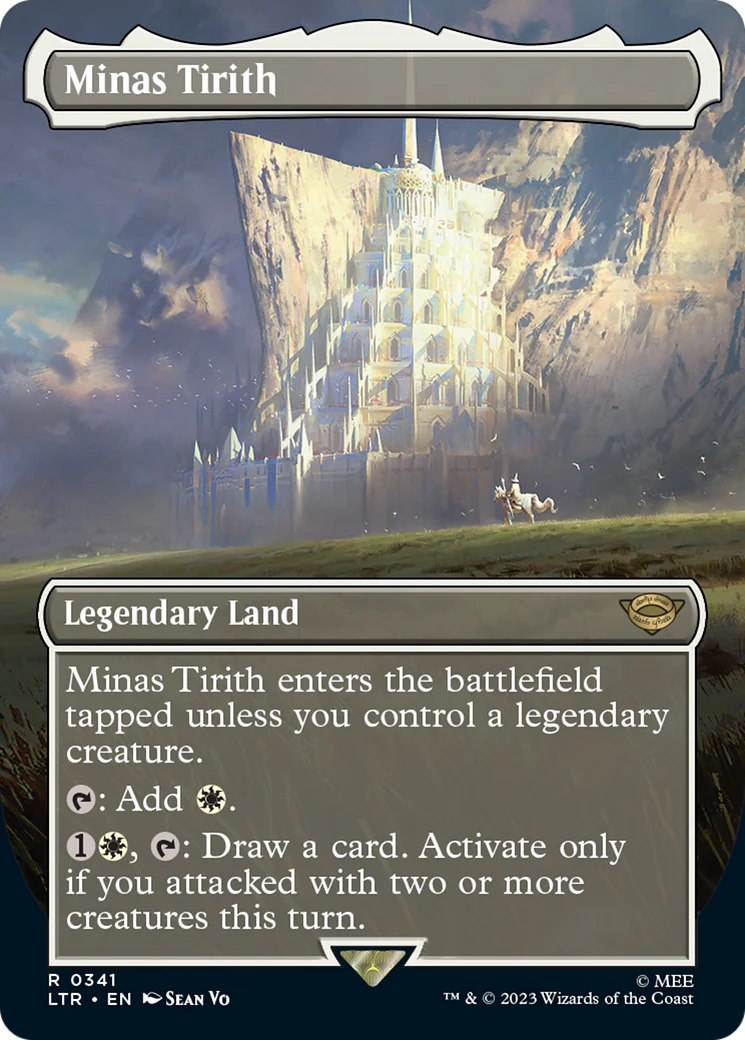 Minas Tirith (0341) (Borderless) (LTR-341) - The Lord of the Rings: Tales of Middle-earth - Magic The Gathering