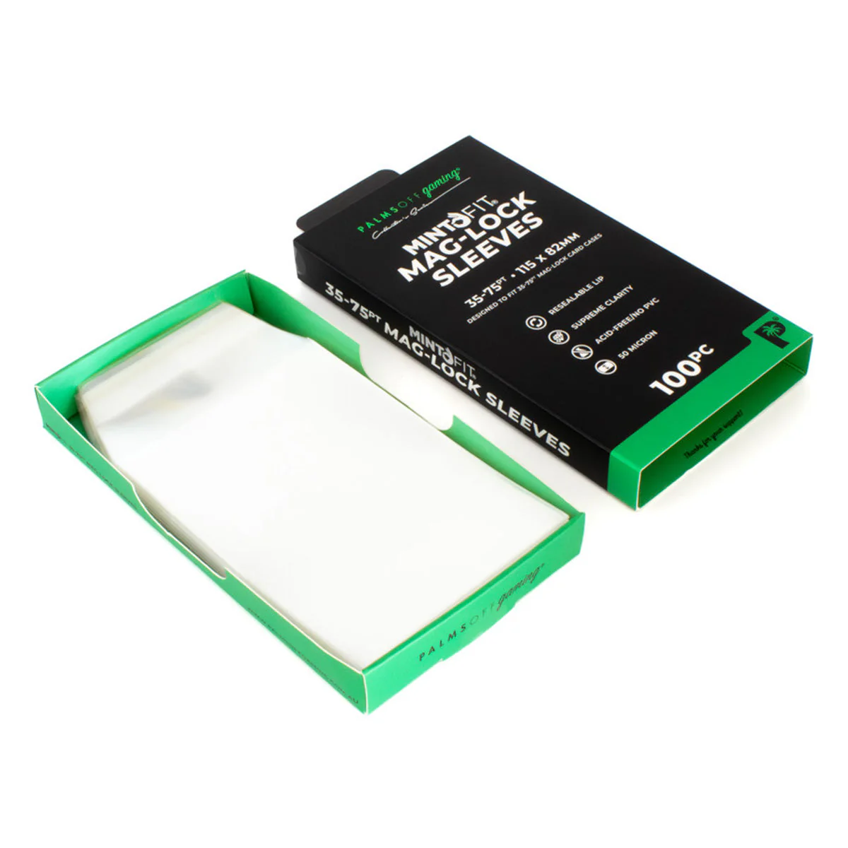 Mint-Fit Mag-Lock Card Case Sleeves (35pt-75pt) - 100pc - Image 2