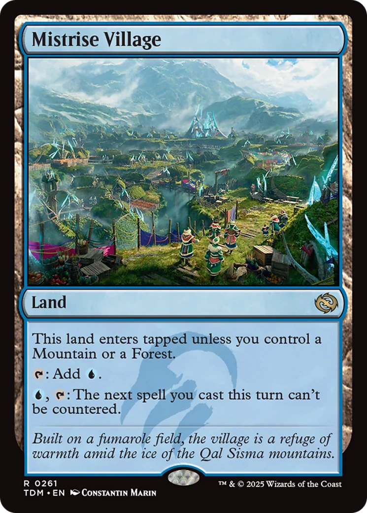 Mistrise Village (TDM-261) - Tarkir: Dragonstorm - Magic The Gathering