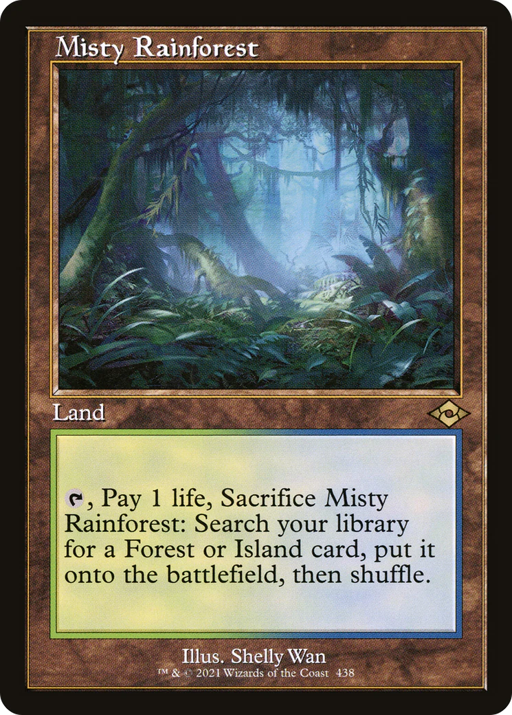 FOIL Misty Rainforest (Retro Frame) (MH2-438) - Modern Horizons 2 - Magic The Gathering