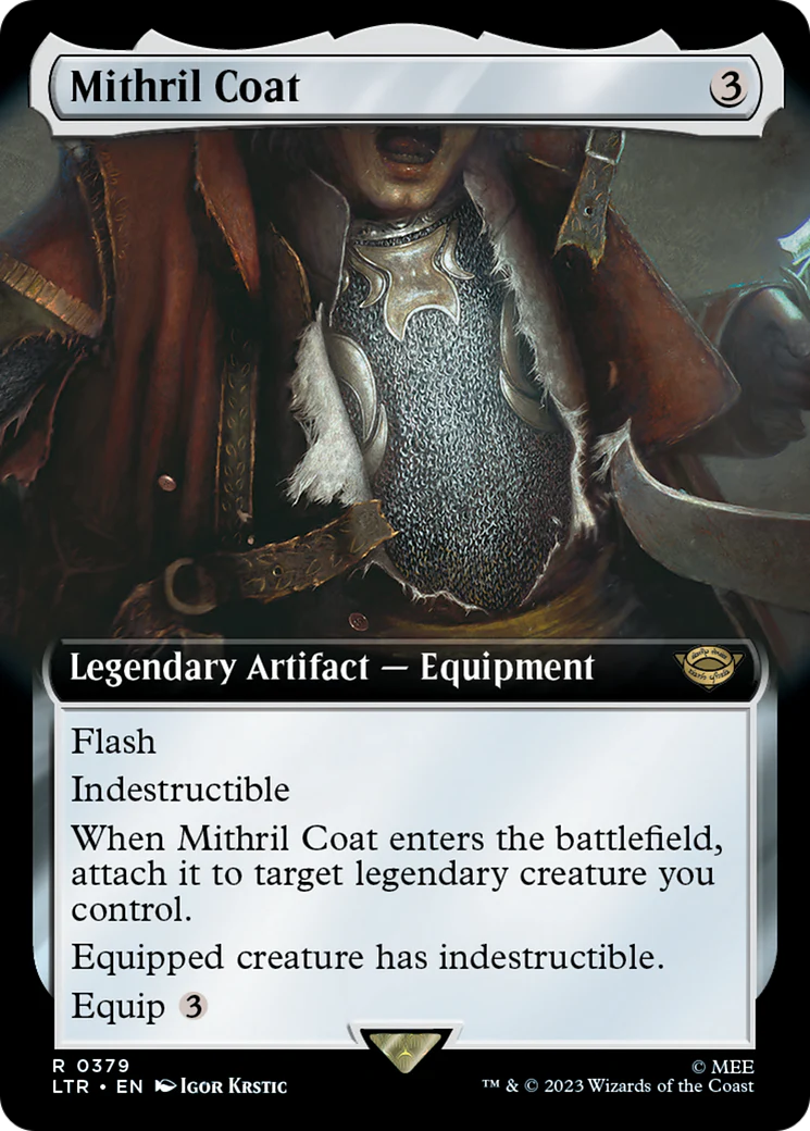 FOIL Mithril Coat (Extended Art) (LTR-379) - The Lord of the Rings: Tales of Middle-earth - Magic The Gathering