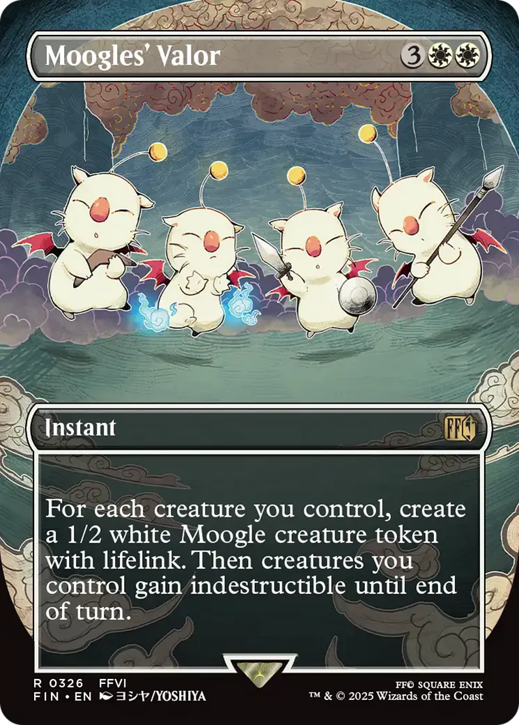 Moogles' Valor (FIN-326) - FINAL FANTASY - Magic The Gathering