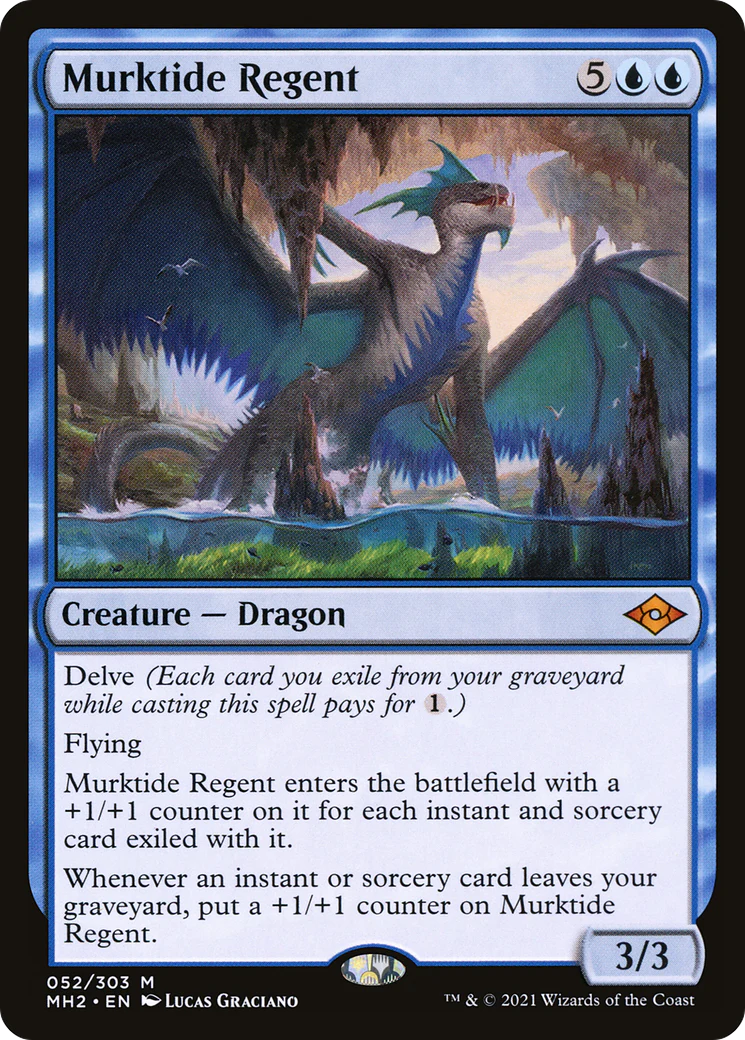 FOIL Murktide Regent (MH2-052) - Modern Horizons 2 - Magic The Gathering