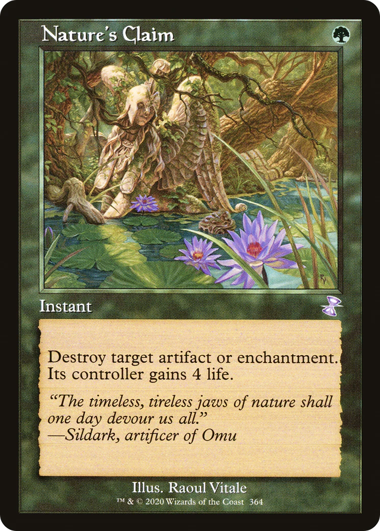 FOIL Nature's Claim (TSR-364) - Time Spiral Remastered - Magic The Gathering