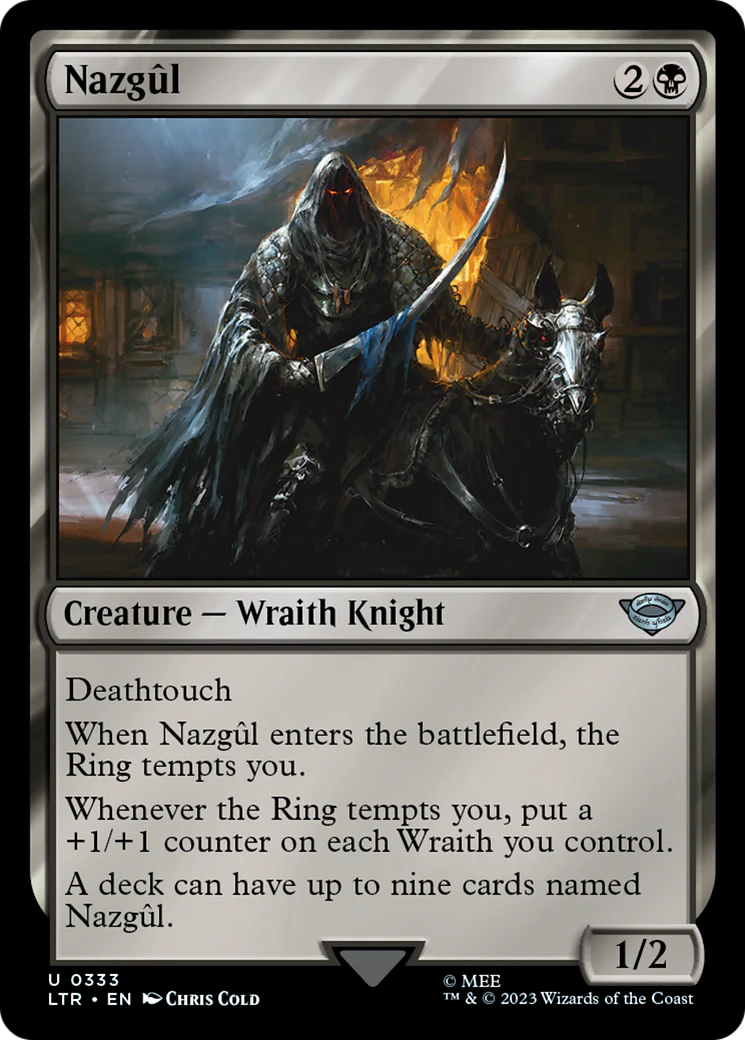 FOIL Nazgul (0333) (LTR-333) - The Lord of the Rings: Tales of Middle-earth - Magic The Gathering