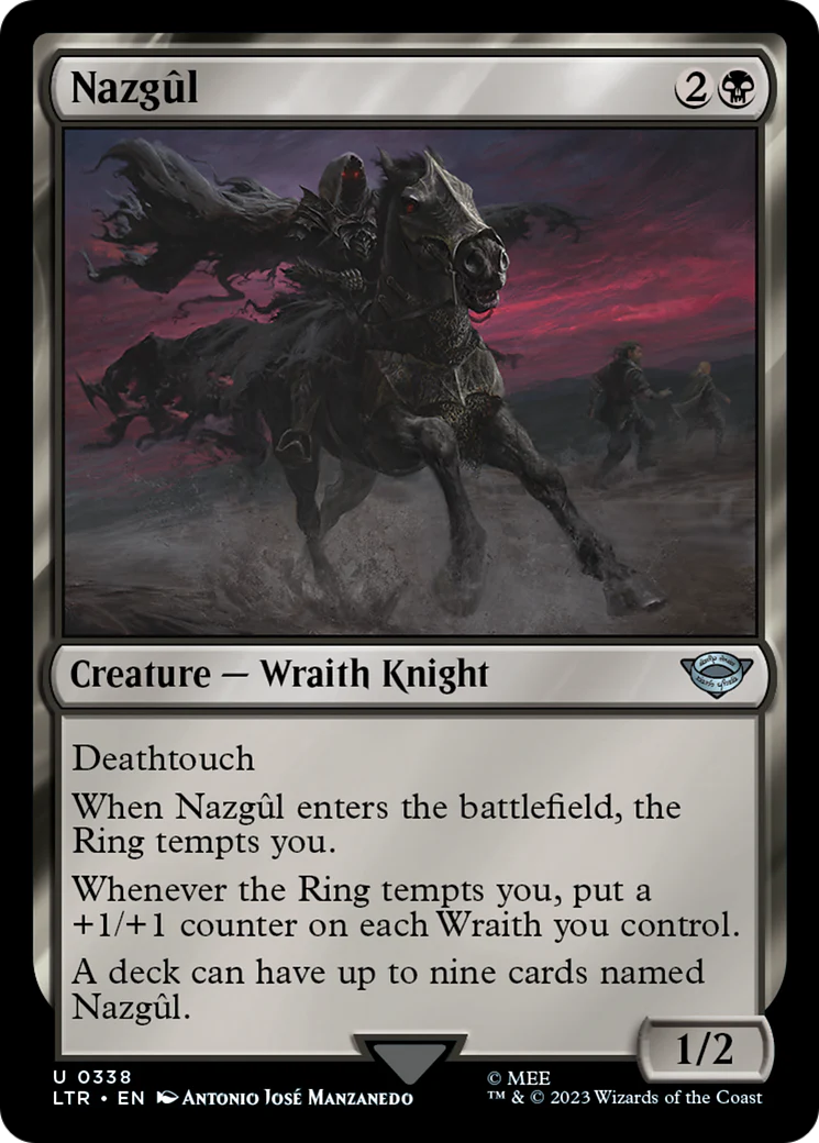 FOIL Nazgul (0338) (LTR-338) - The Lord of the Rings: Tales of Middle-earth - Magic The Gathering