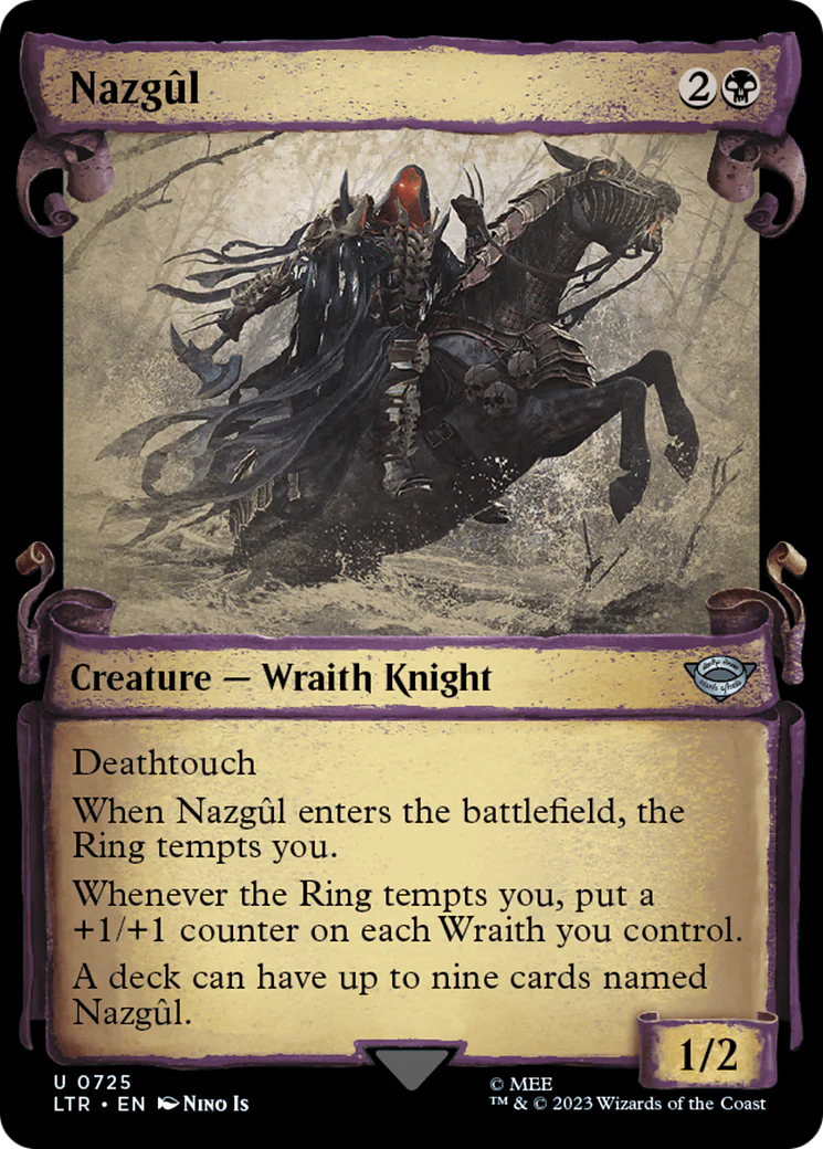 Nazgul (0725) (Showcase Scrolls) (LTR-725) - The Lord of the Rings: Tales of Middle-earth - Magic The Gathering