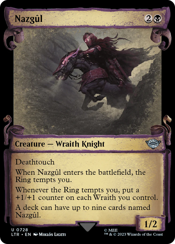 Nazgul (0728) (Showcase Scrolls) (LTR-728) - The Lord of the Rings: Tales of Middle-earth - Magic The Gathering