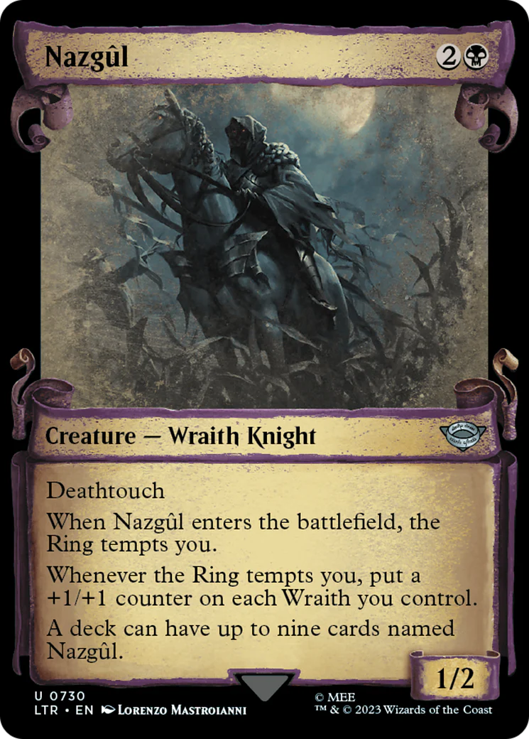 Nazgul (0730) (Showcase Scrolls) (LTR-730) - The Lord of the Rings: Tales of Middle-earth - Magic The Gathering
