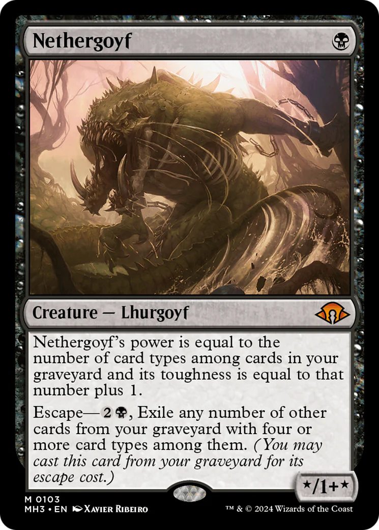 FOIL Nethergoyf (MH3-103) - Modern Horizons 3 - Magic The Gathering