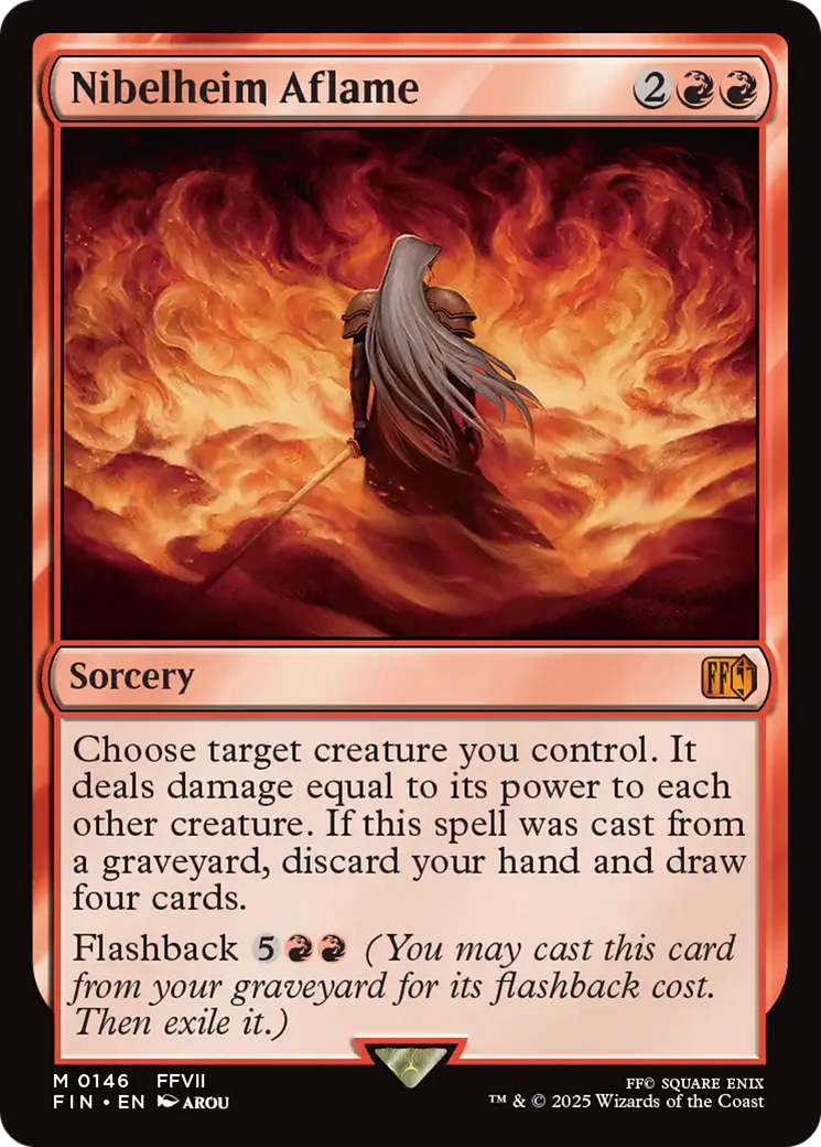 FOIL Nibelheim Aflame (FIN-146) - FINAL FANTASY - Magic The Gathering