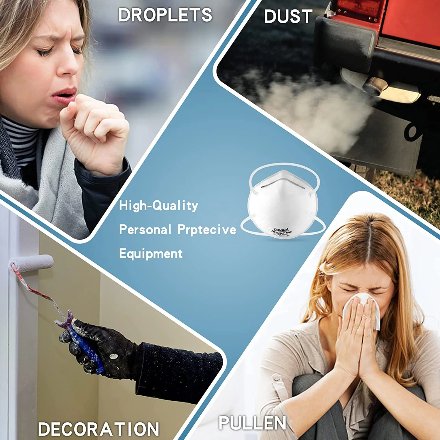 NIOSH N95 Disposable Particulate Respirator 20PC/Box AS/NZS approved dust Mask - Image 4