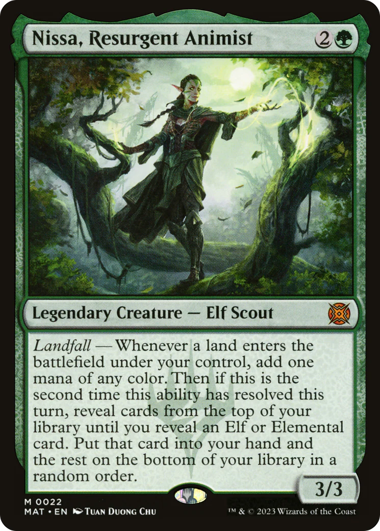 Nissa, Resurgent Animist (MAT-022) - March of the Machine: The Aftermath - Magic The Gathering