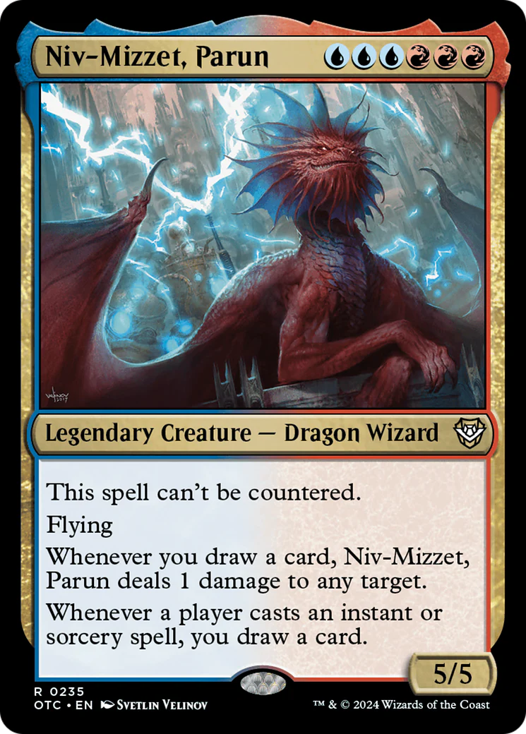 Niv-Mizzet, Parun (OTC-235) - Outlaws of Thunder Junction Commander - Magic The Gathering