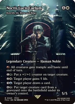 FOIL Noctis Lucis Caelum - Kenrith, the Returned King (Showcase) (FCA-023) - FINAL FANTASY: Through the Ages - Magic The Gathering