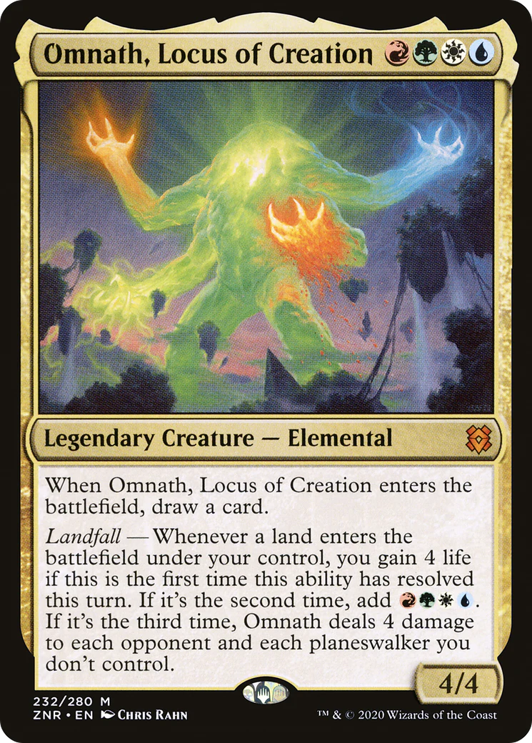 Omnath, Locus of Creation (ZNR-232) - Zendikar Rising - Magic The Gathering