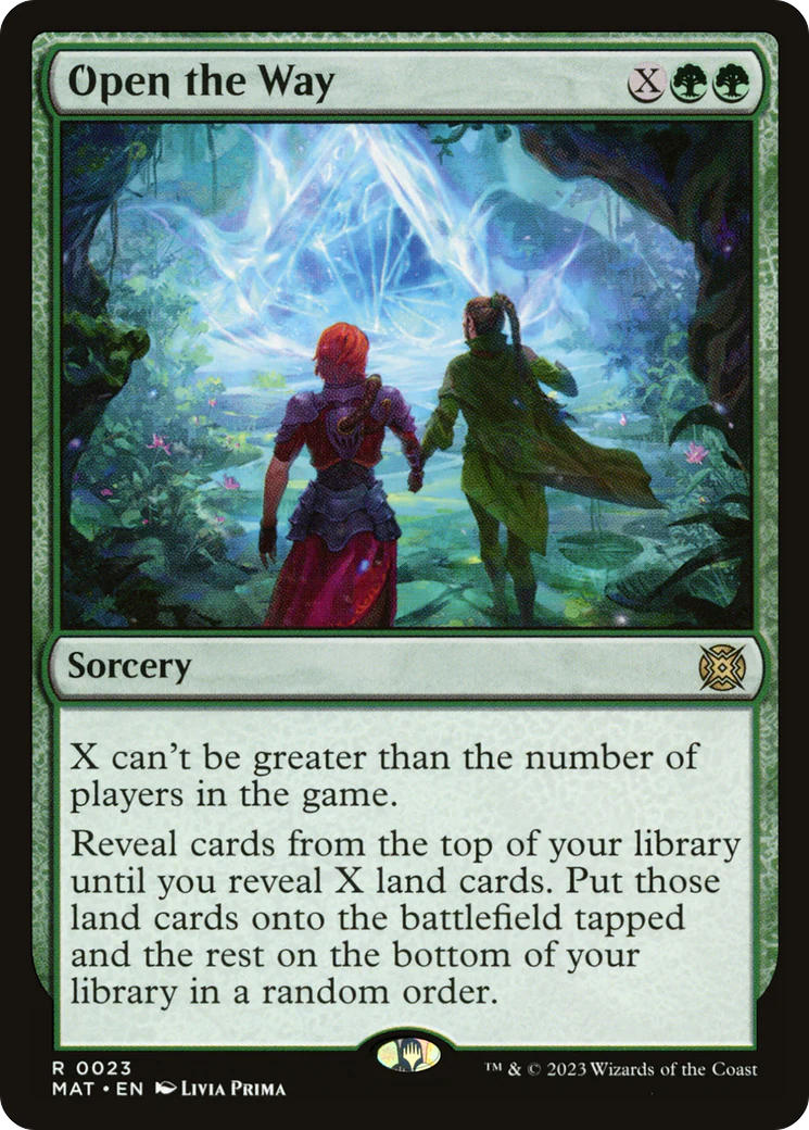 Open the Way (MAT-023) - March of the Machine: The Aftermath - Magic The Gathering