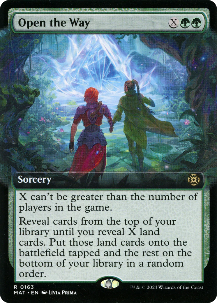 FOIL Open the Way (Extended Art) (MAT-163) - March of the Machine: The Aftermath - Magic The Gathering
