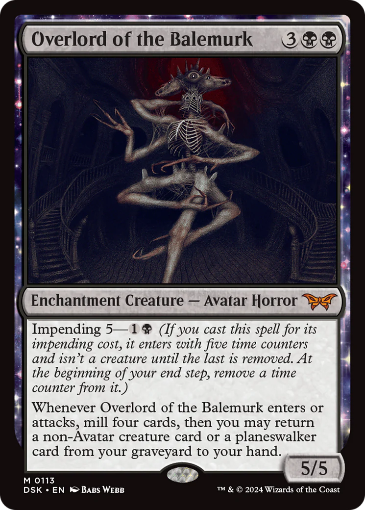 Overlord of the Balemurk (DSK-113) - Duskmourn: House of Horror - Magic The Gathering