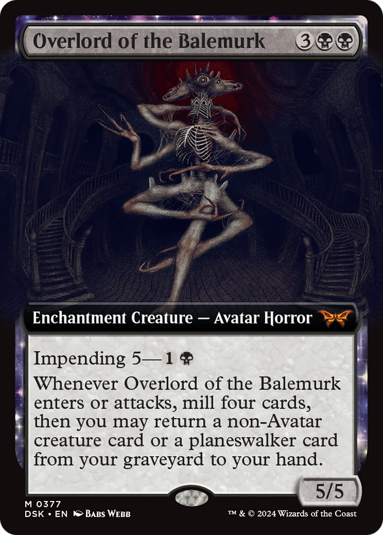 Overlord of the Balemurk (DSK-377) - Duskmourn: House of Horror - Magic The Gathering