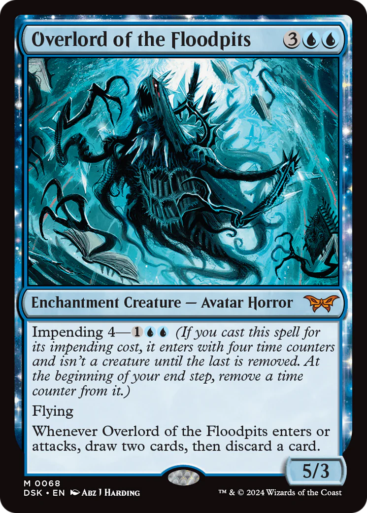 FOIL Overlord of the Floodpits (DSK-068) - Duskmourn: House of Horror - Magic The Gathering