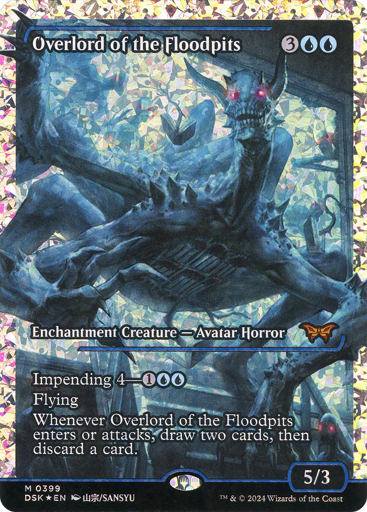 FOIL Overlord of the Floodpits (DSK-399) - Duskmourn: House of Horror - Magic The Gathering