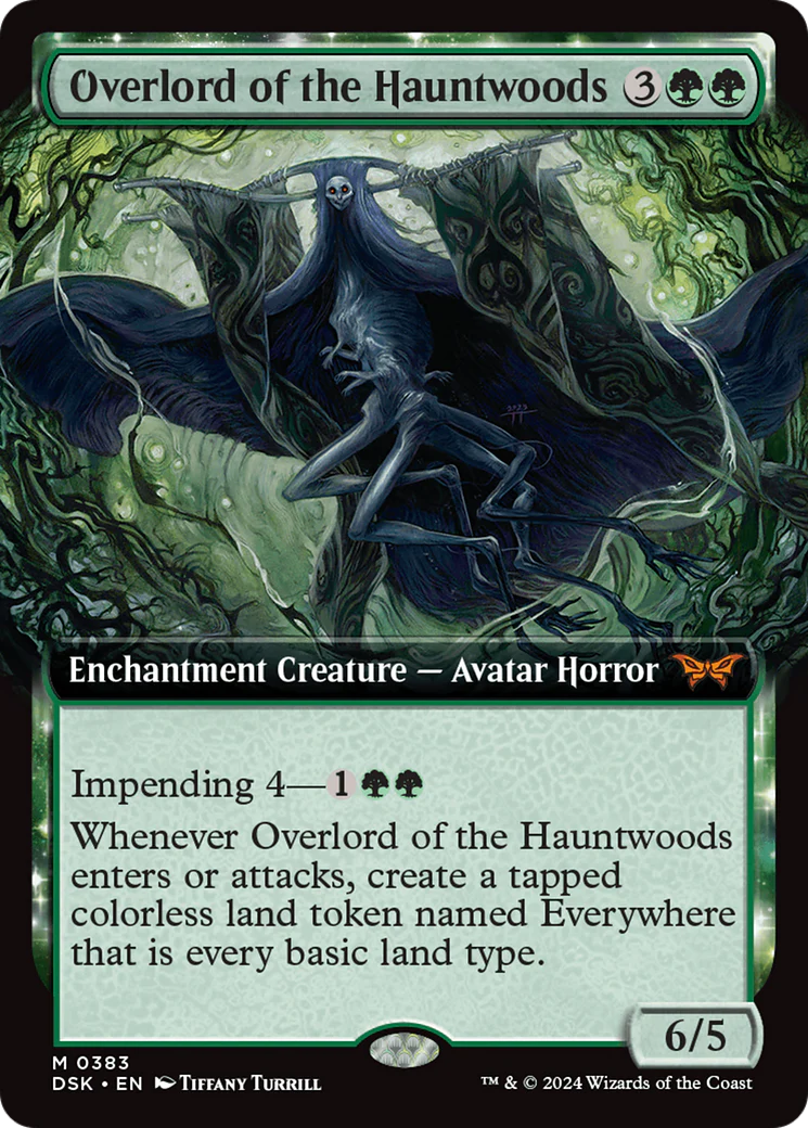 FOIL Overlord of the Hauntwoods (DSK-383) - Duskmourn: House of Horror - Magic The Gathering