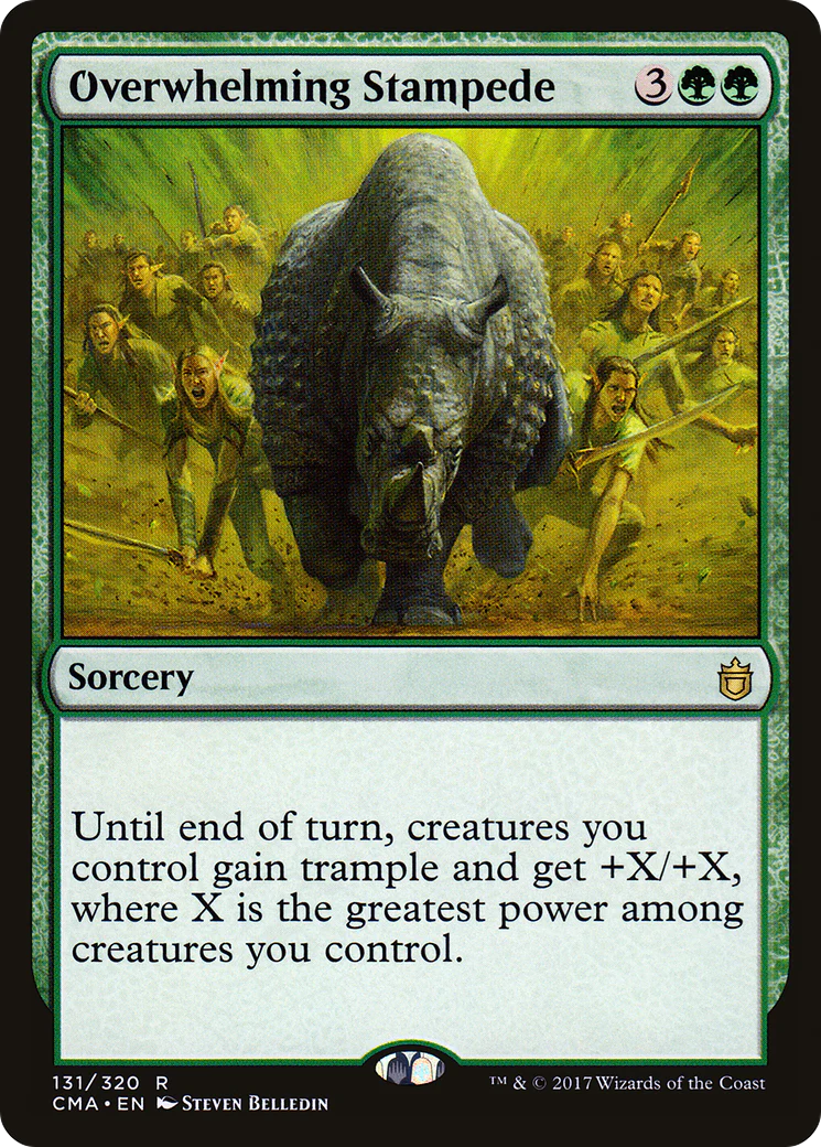 Overwhelming Stampede (CMA-131) - Commander Anthology - Magic The Gathering