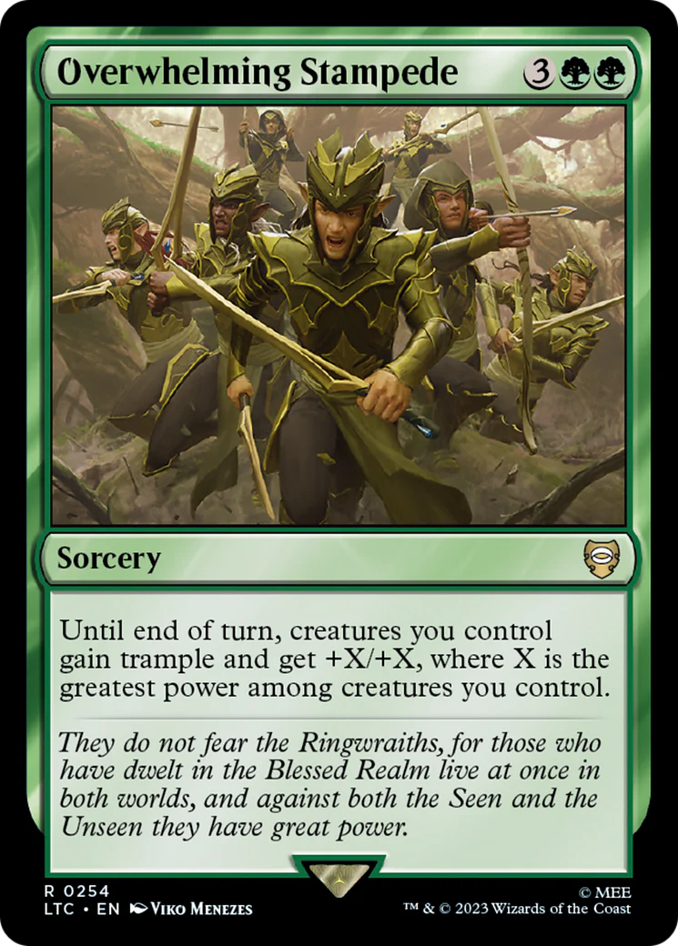 Overwhelming Stampede (LTC-254) - Tales of Middle-earth Commander - Magic The Gathering
