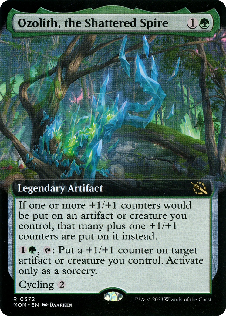 Ozolith, the Shattered Spire (Extended Art) (MOM-372) - March of the Machine - Magic The Gathering