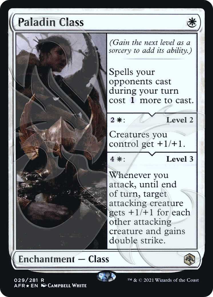 FOIL Paladin Class (AFR&-29A) - Adventures in the Forgotten Realms Promos - Magic The Gathering