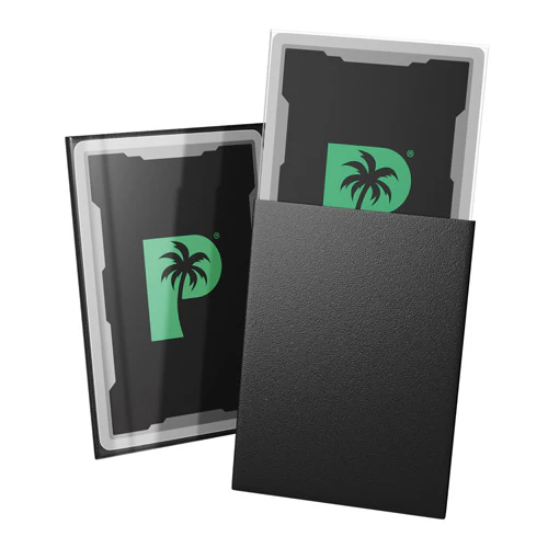 Palms Off Standard 100pc Blackout Deck Sleeves - Black - Image 2