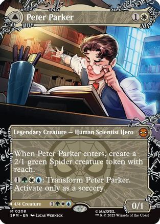 Peter Parker (0208) (Borderless) (SPM-208) - Marvel's Spider-Man - Magic The Gathering