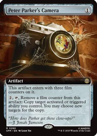 Peter Parker's Camera (Extended Art) (SPM-280) - Marvel's Spider-Man - Magic The Gathering