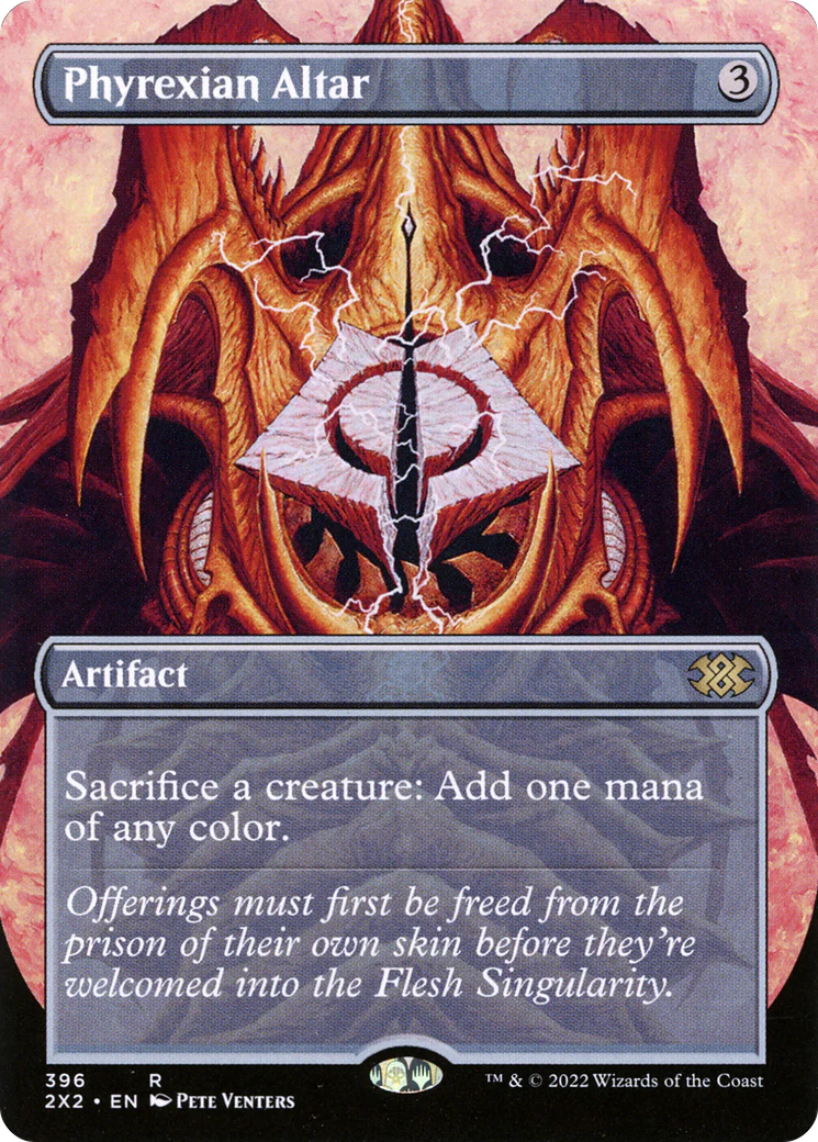 FOIL Phyrexian Altar (Borderless) (2X2-396) - Double Masters 2022 - Magic The Gathering